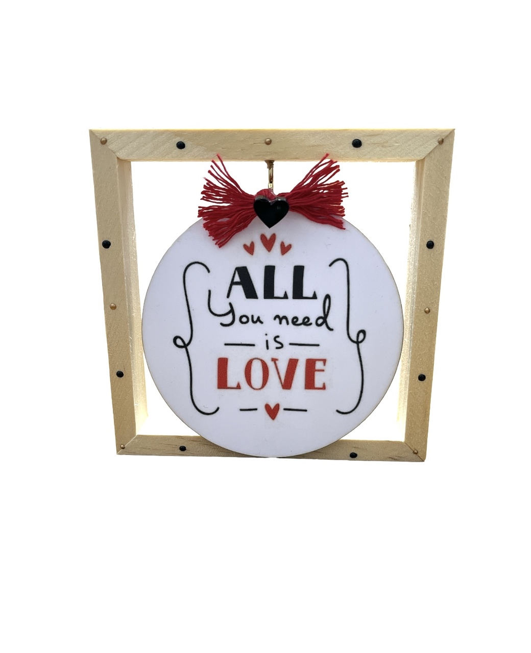 Ξύλινο Διακοσμητικό «all you need is love»