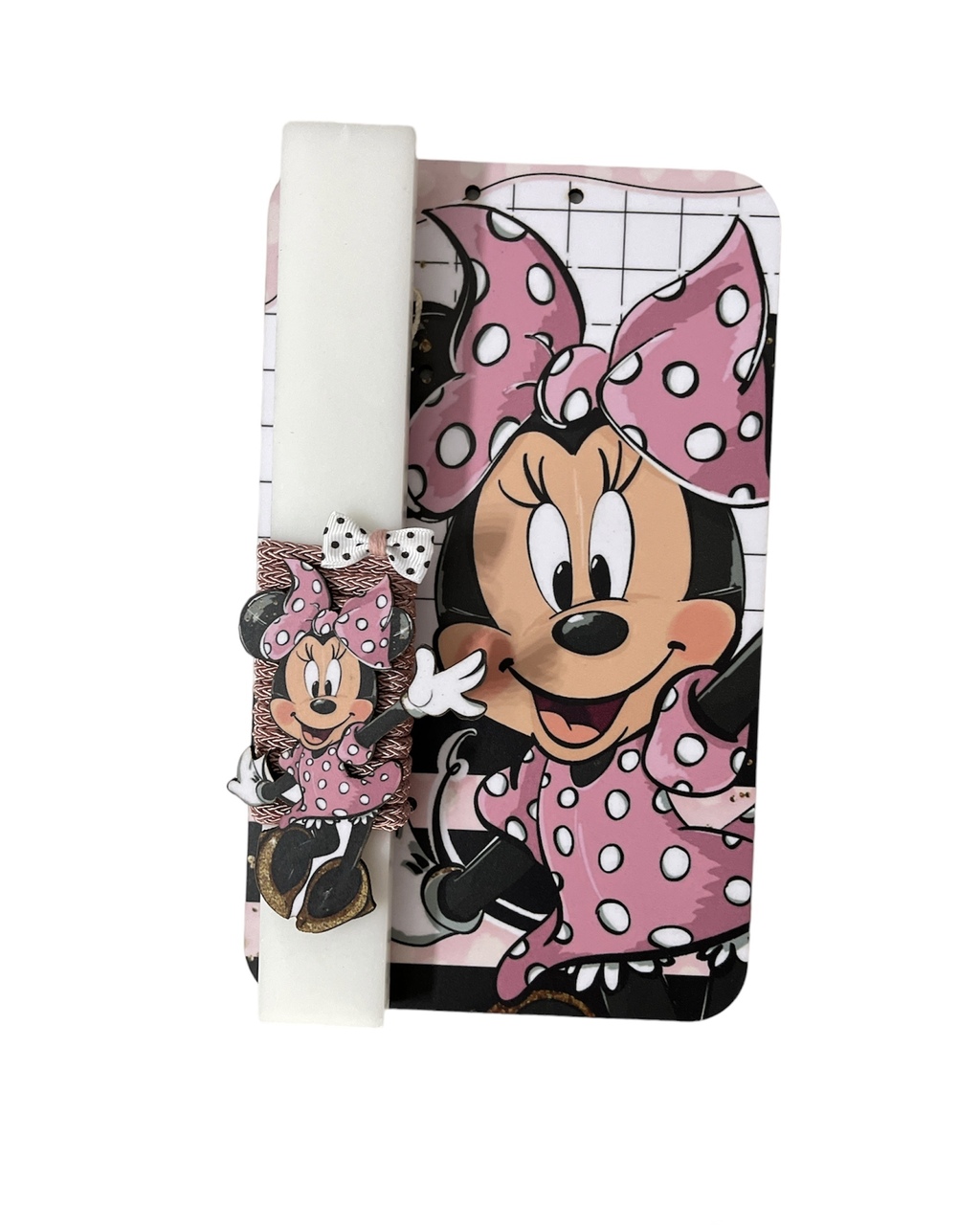 Πασχαλινό σετ λαμπάδα female mouse , με διακοσμητικό τοίχου