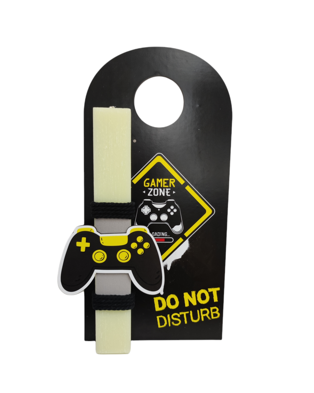 Λαμπάδα playstation με διακοσμητικό yellow