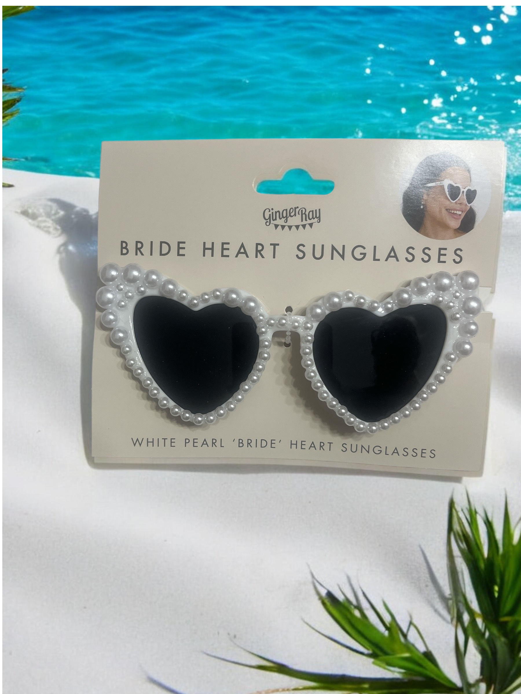 Bride heart sunglasses