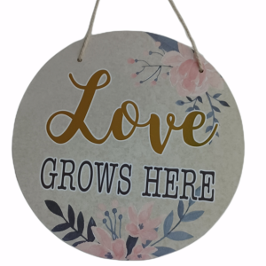 Ξύλινο κρεμαστό love grows