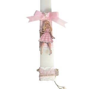 Alternative view of Πασχαλινή λαμπάδα Barbie με κολιέ