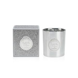 Κερί σε ασημένιο κουτί glitter 120gr