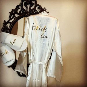 Alternative view of Προσωποποιημένη σατέν ρόμπα BRIDE elegant