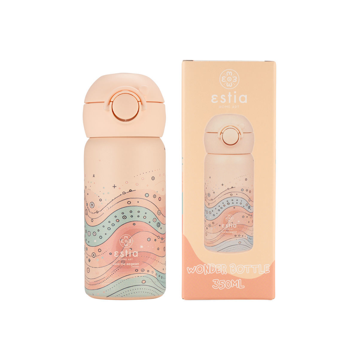 ΘΕΡΜΟΣ ΠΑΙΔΙΚΟ WONDER BOTTLE SAVE THE AEGEAN 350ml WHIMSY WONDERS