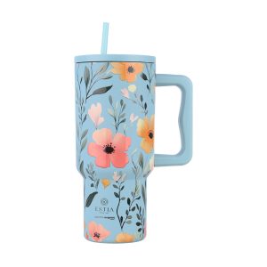 ΘΕΡΜΟΣ STRAW TUMBLER XL SAVE THE AEGEAN 900ml SKY GARDEN