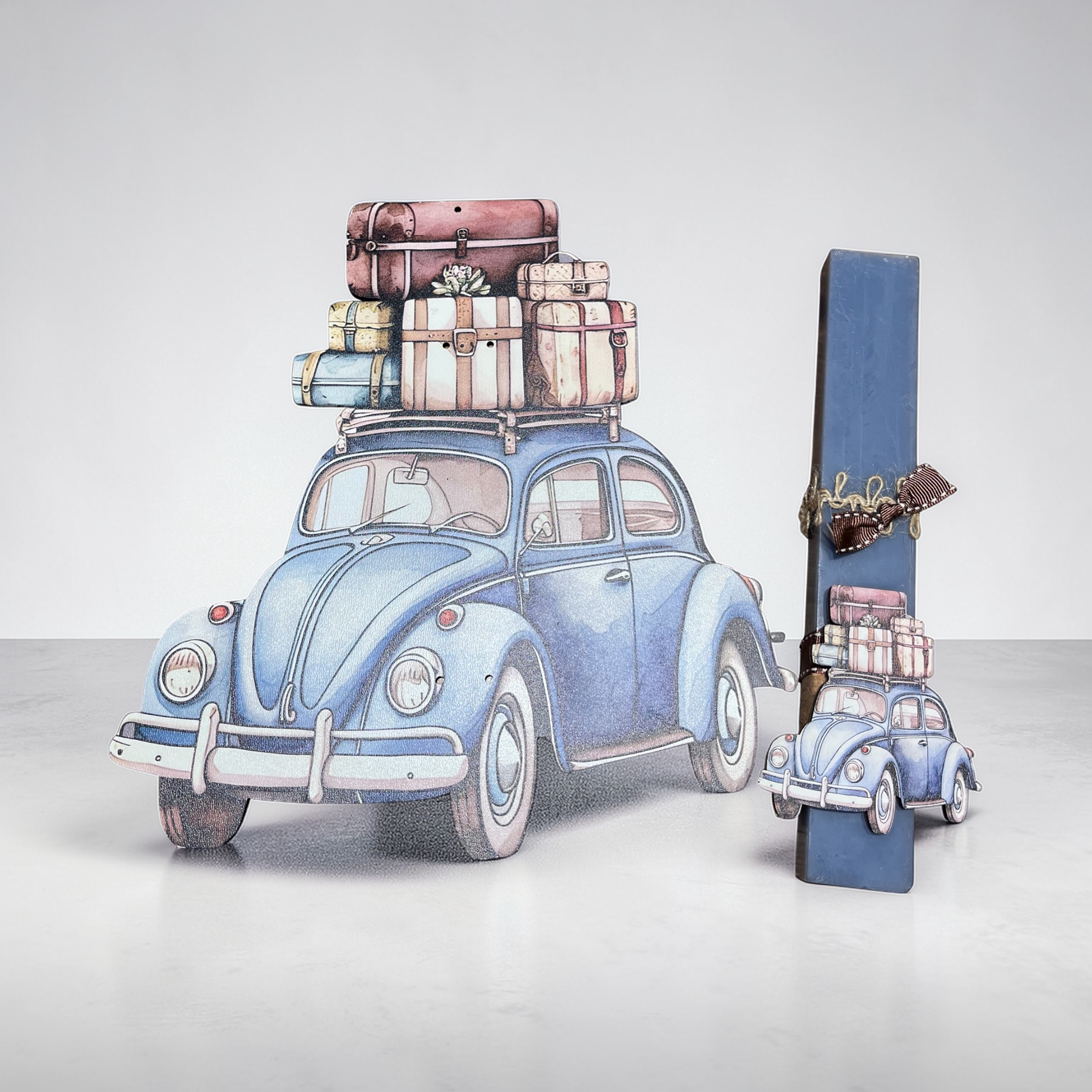Σετ λαμπάδα vintage travel boy