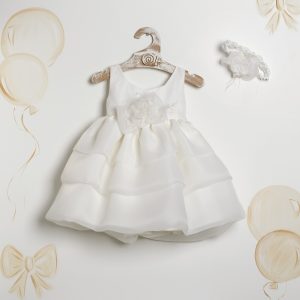 Alternative view of Βαπτιστικό Φόρεμα "Pure Mousseline Ruffles"