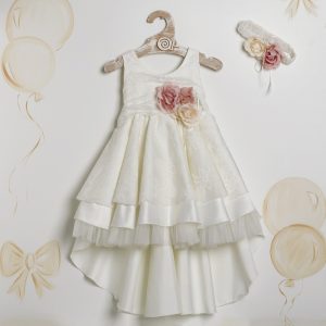 Alternative view of Βαπτιστικό Φόρεμα "Vintage Rose Lace"