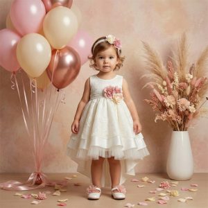Βαπτιστικό Φόρεμα "Vintage Rose Lace"
